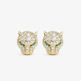 Jaguar Pavé Studs - Gold