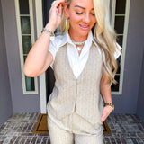 Office Romance Jeweled Vest