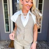 Office Romance Jeweled Vest