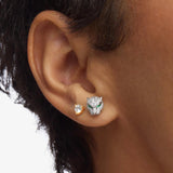 Jaguar Pavé Studs - Silver