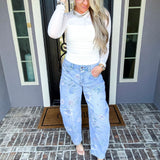 Flower Child Barrel Jeans
