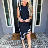 High Contrast Black & White Dress