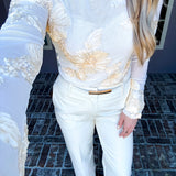 Eleganza Cream Trouser