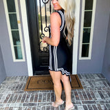 High Contrast Black & White Dress