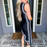 High Contrast Black & White Dress