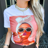 Too Glam To Care Jeweled Tee