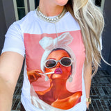 Too Glam To Care Jeweled Tee