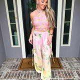 Malibu Milionaire Pink Tropical Joggers