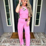 Sunset Boulevard Gold Detail Skirt Pant
