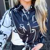 Moda In Manhattan Abstract Blouse