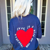 Kiss On The Forehead Sweater - Navy