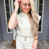 Tokyo Edge Mockneck Top