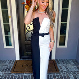 Couture De Vil Black & White Dress
