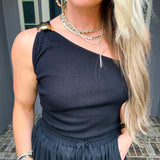 Gold Coast Glam One Shoulder Top