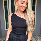 Gold Coast Glam One Shoulder Top