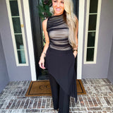 Designer Attitude Sheer Skirt Overlay Pant