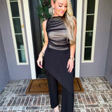 Designer Attitude Sheer Skirt Overlay Pant
