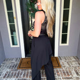 Designer Attitude Sheer Skirt Overlay Pant