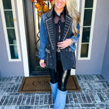 Star Studded Denim Blazer