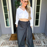 Street Icon Tie Detail Overall Pants