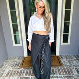 Street Icon Tie Detail Overall Pants