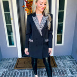 Bling Boulevard Jeweled Blazer Dress