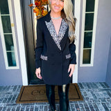 Bling Boulevard Jeweled Blazer Dress