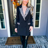 Bling Boulevard Jeweled Blazer Dress