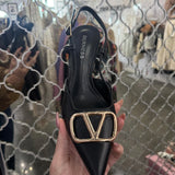 The Status Gold Detail Pump - Black