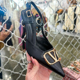 The Status Gold Detail Pump - Black