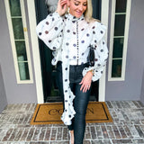 On The Runway Polka Dot Blouse
