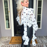 On The Runway Polka Dot Blouse