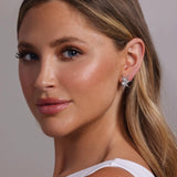 Gabriella Sunburst Stud Earrings - Silver