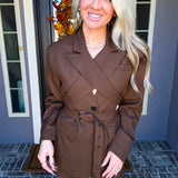 Boss Behavior Belted Blazer