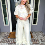Rose Couture Wide Leg Pant
