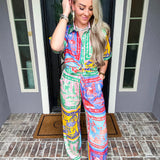 Amalfi Escape Pattern Pants