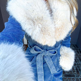 Denim Dynasty Fur Coat