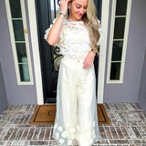 Rose Couture Wide Leg Pant