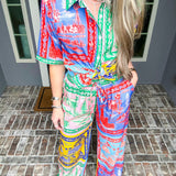Amalfi Escape Pattern Pants