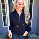 Polished Comfort Half Zip Sweatshirt