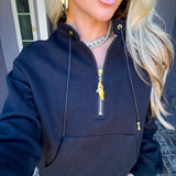 Polished Comfort Half Zip Sweatshirt