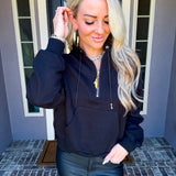 Polished Comfort Half Zip Sweatshirt