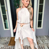 Coastal Couture Gold Detail Skirt
