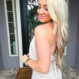 Coastal Couture Gold Detail Halter Top