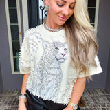 Pearl Instinct Jewel Jaguar Top
