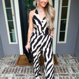 Safari Socialite Zebra Print Trousers