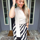 Ocean Drive One Shoulder Scarf Top