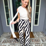 Safari Socialite Zebra Print Trousers