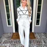 Hot Girl Walk Detailed Track Pants