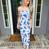 House Of Flowers Floral Bodycon Dress